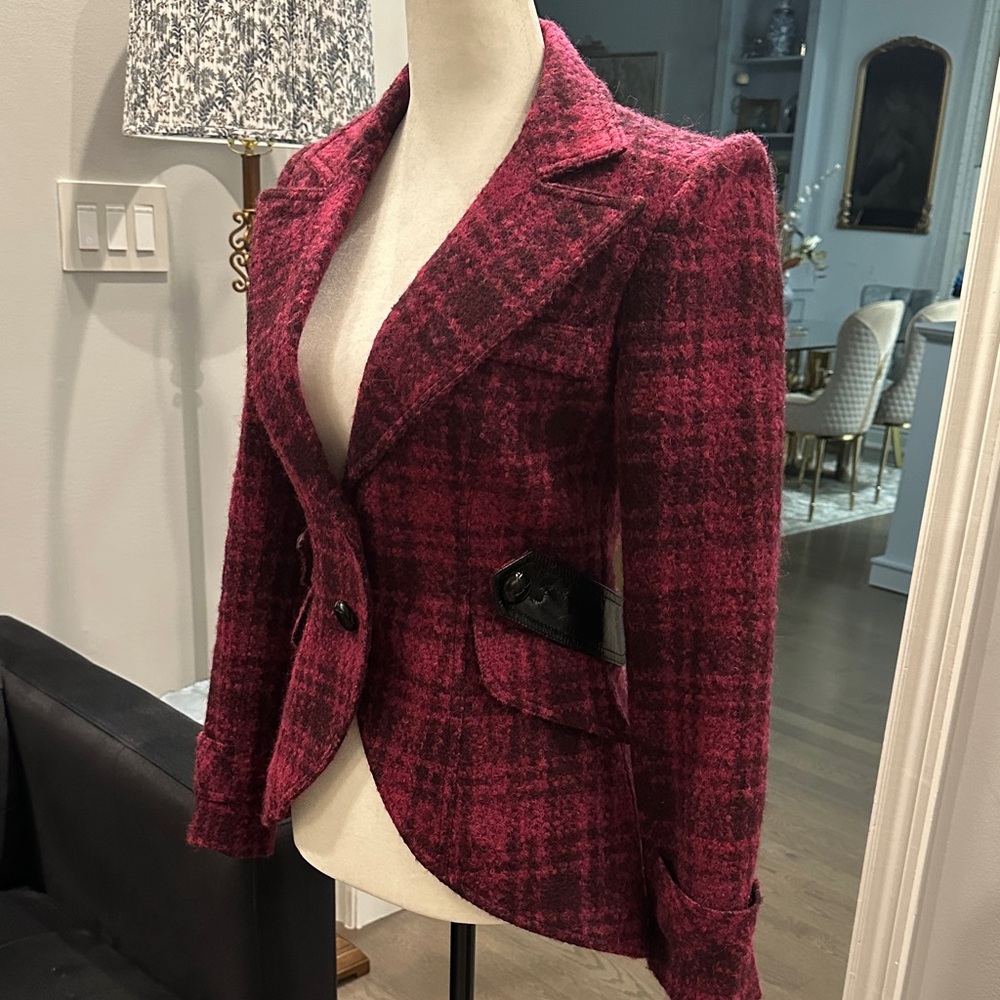 Smythe equestrian Checkered wool Blazer